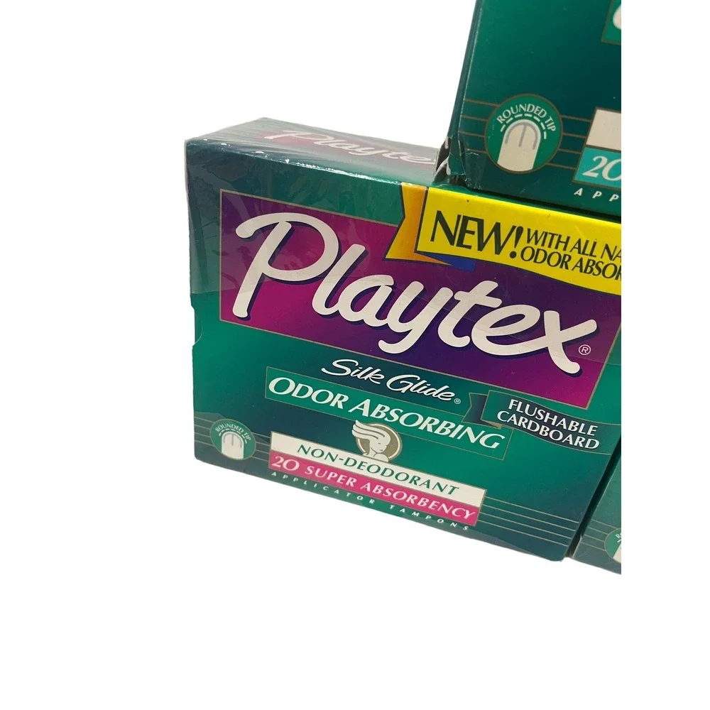 Vintage Playtex Cardboard Tampons 60 Count Display Only Movie Prop New 1998 READ